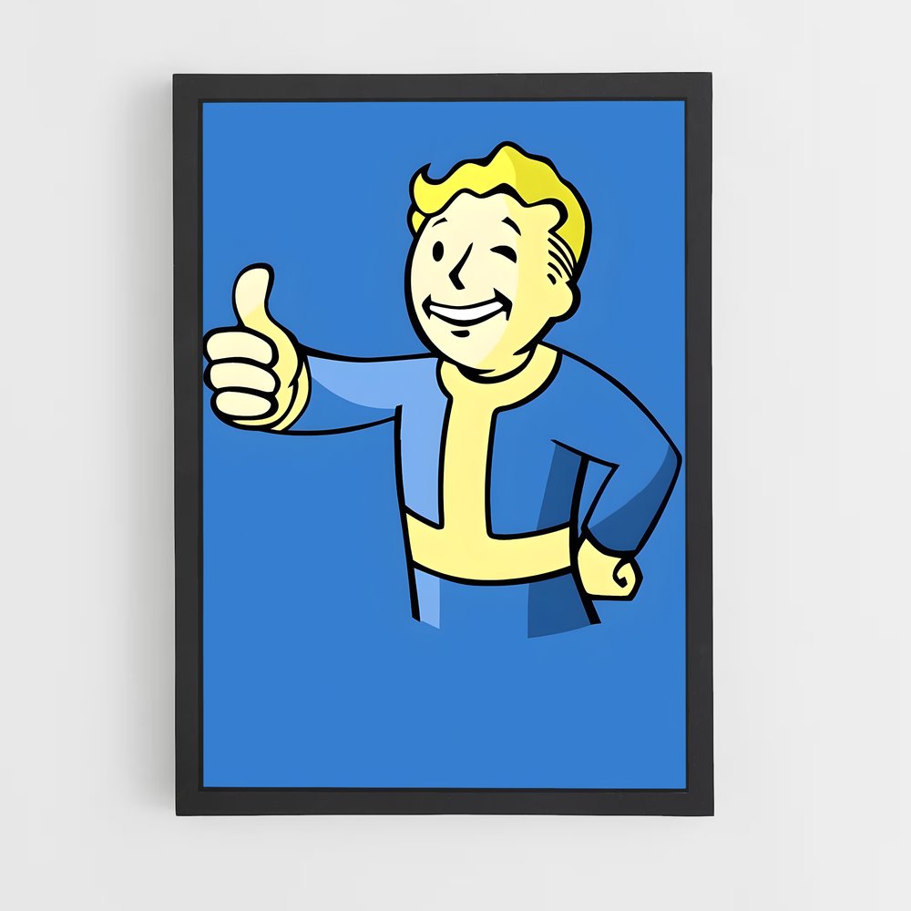 Poster Vault Boy Thumbs Up – affiche Fallout (vue 2)
